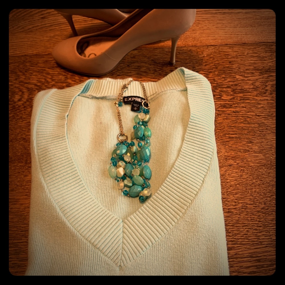 Express Light Blue Sweater